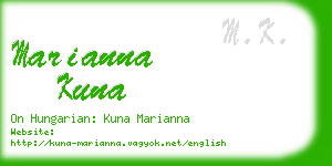 marianna kuna business card